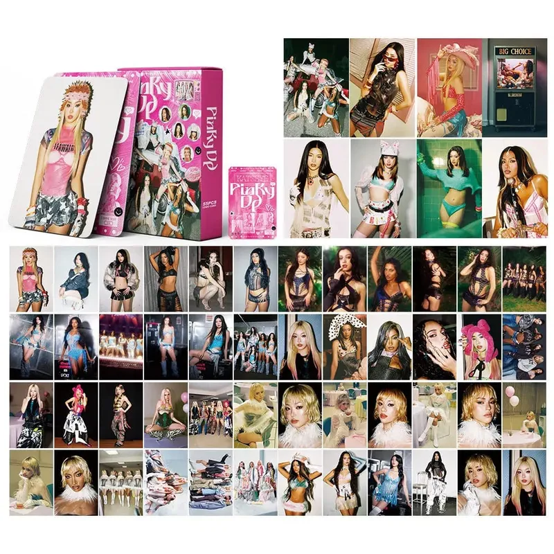 92pcs KATSEYE New Album PINKY UP Photo Card Photocards Stickers Kpop Merch Lomo Cards Set Fans Collection Cards Gifts