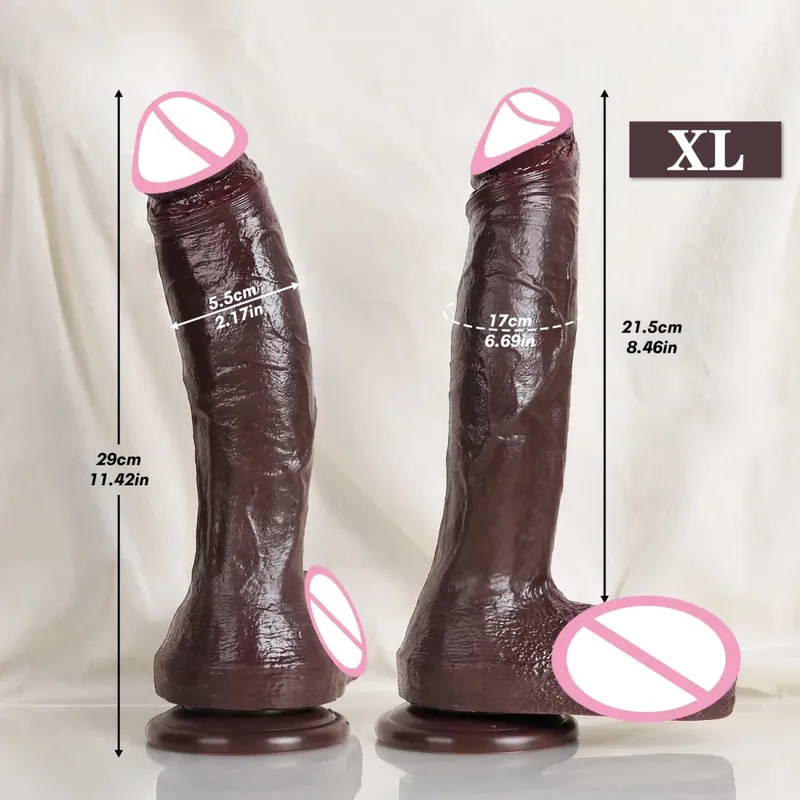 Realistic Dildo Penis Soft Double Silicone Dildos Vaginal and Anal Masturbator Big Dick For Woman Masturbation Adult Sex Toy 18+