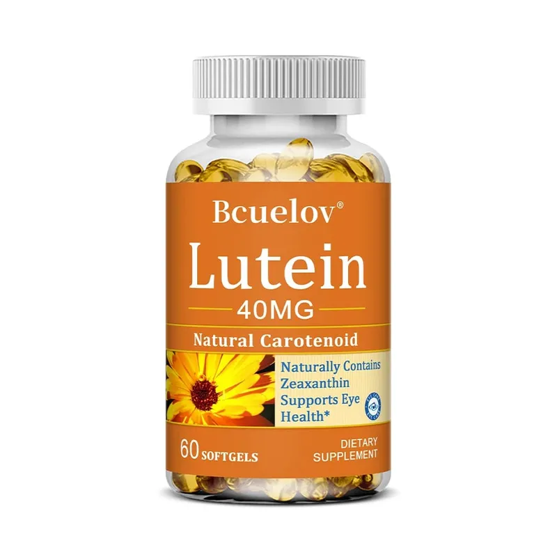 Natural Lutein 40 Mg Antioxidant Eye Health Supplement Improves Dry Eyes Promotes Vision and Eye Health Non-GMO