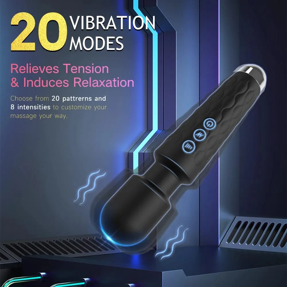 Vibrateurs AV pour femmes, baguette magique puissante à 20 vitesses, gode de Massage du point G, stimulateur de Clitoris, jouets érotiques sexuels féminins adultes