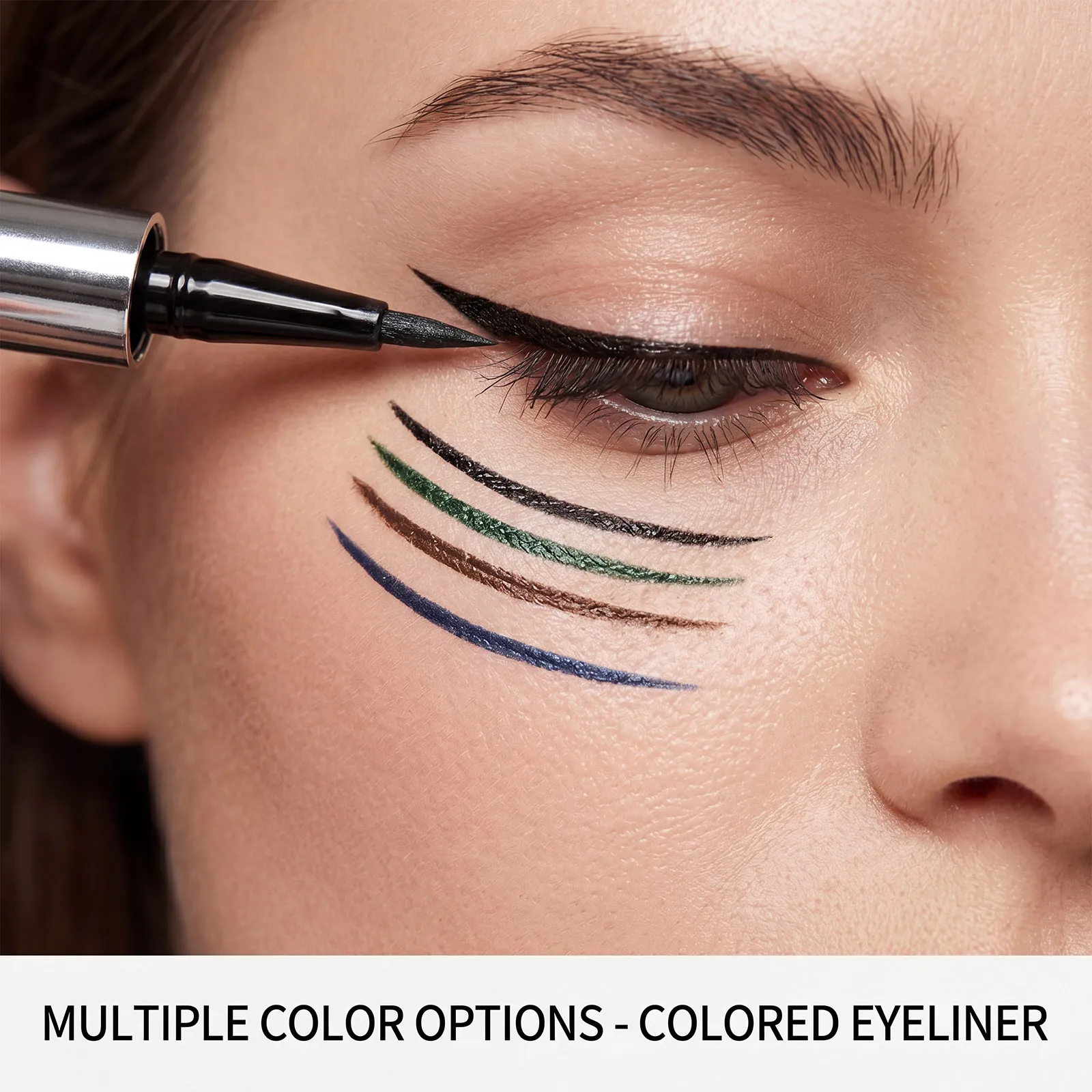 4 Colors Eyeliner Pencil Set Smooth Glide Natural Pigment Long Lasting Moisturizing Comfortable Easy Draw Fashion Eye Makeup