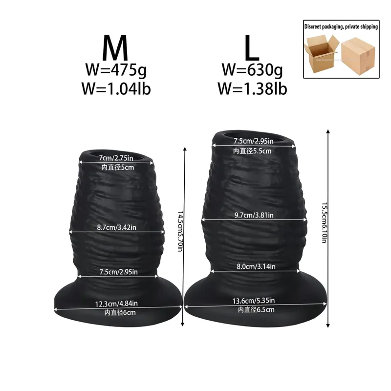 Hollow Butt Plug Silicone Huge Anal Plug Speculum Peep Sex Toys For Women Men Gay Fisting Boxing Gloves Enema Flushing Adult Toy