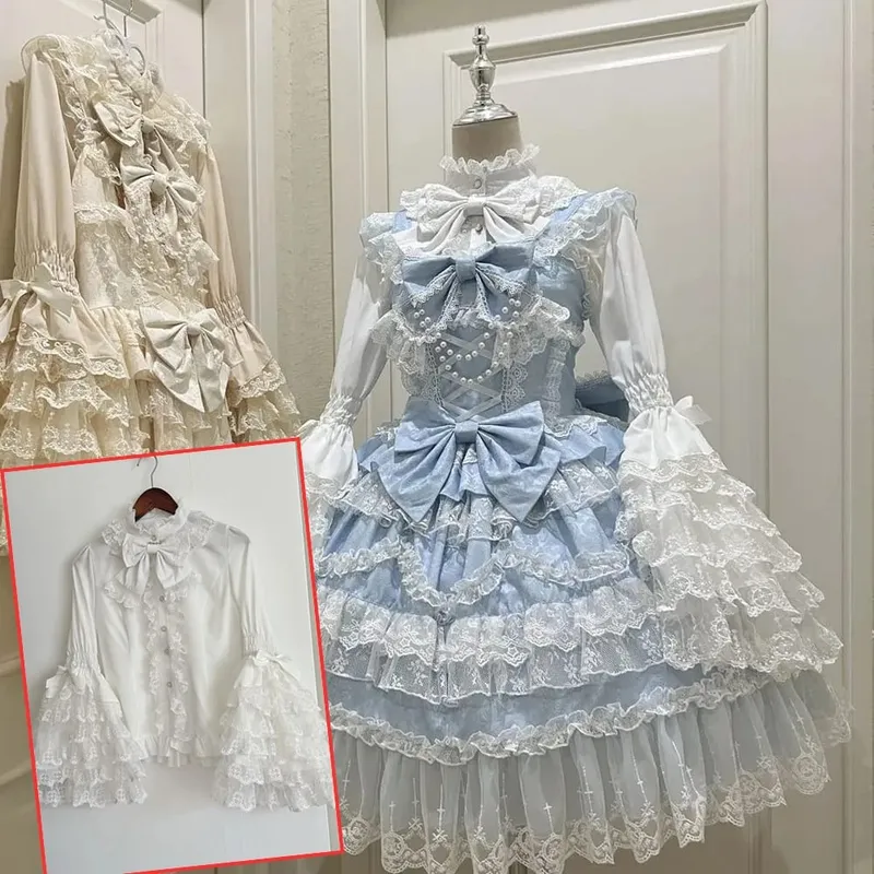 2026 Sweet Lolita Y2k Mini Dresses Women Lace Patchwork Short Sleeve Elegant Bandage French Vintage Short Party Dress Female