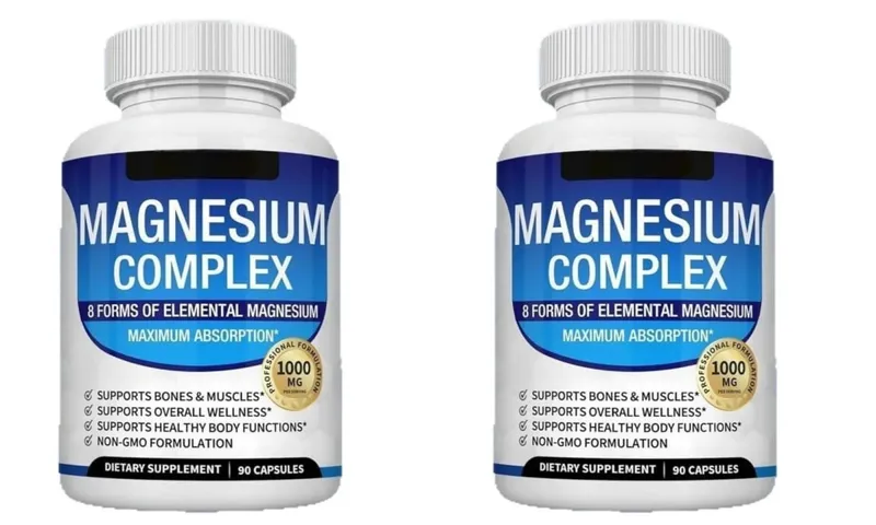 Magnesium Complex Capsules with 8 Forms of Magnesium Mineral Supplement for Bone & Muscle Support & Restful Sleep 90 Capsules