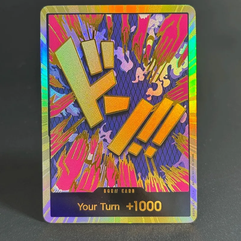 10PCS DON OPCG English TCG Gold DON!!! Collection Cards Zoro Ace Doflamingo Rebecca FOIL NM Refraction Flash Cards ToyGifts OPCG