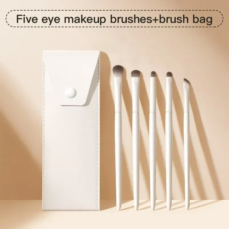 Eye Shadow Brush Set for Beginners Including Color Application Under-Eye Liner and Blending Detail Brushes