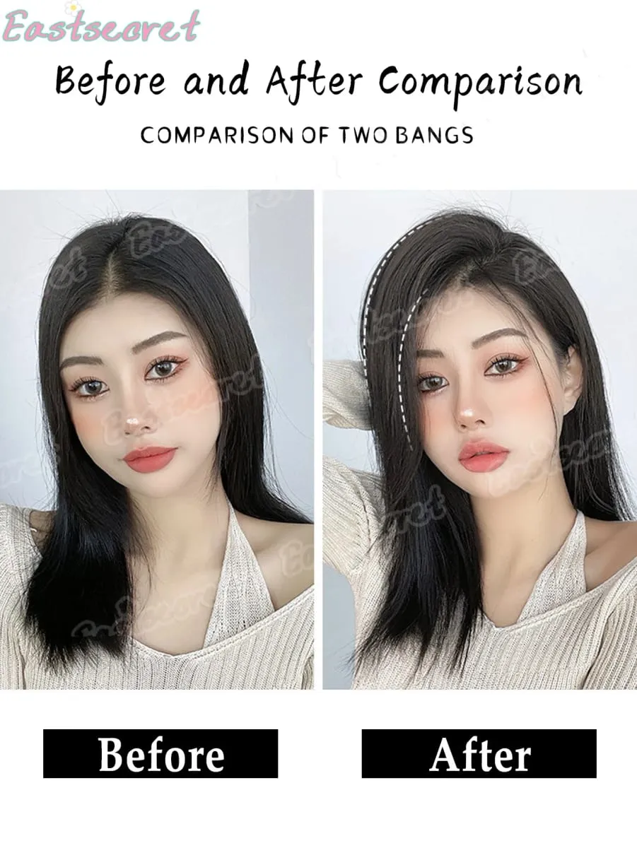 Hair Clip Natural Hair Extensions Clip In Synthetic wig Extensions 8/12Inch Hairpiece Replenish Hair Volume Clip In Natural Hair