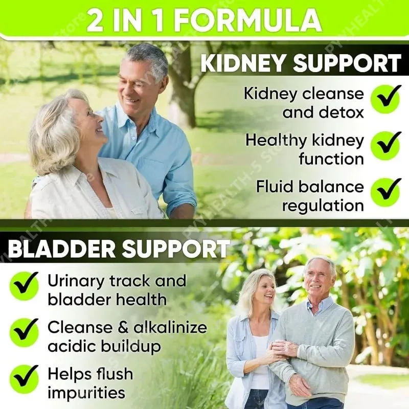 Kidney Cleanse Detox Capsules Bladder Urinary Support with Chanca Piedra Cranberry Juniper Berries Vegetable Capsule 60 Counts — image 2