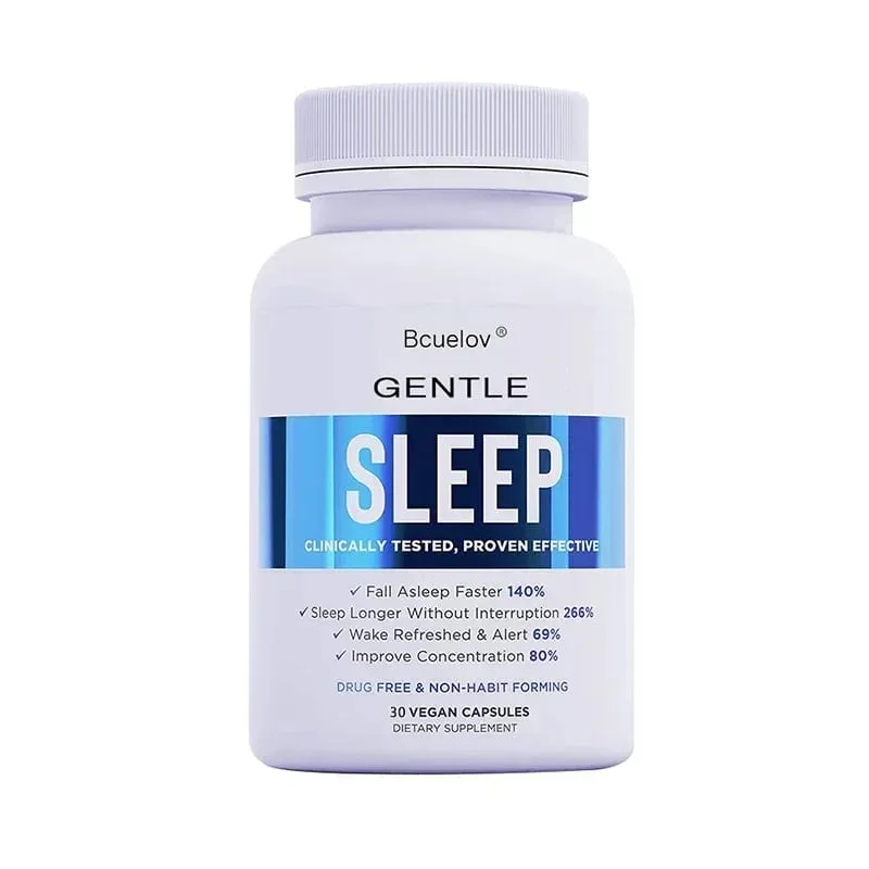 Adult Sleep Supplement Melatonin 5mg with Magnesium Glycinate Valerest & Ashwagandha Helps Relax and Promote Natural Sleep