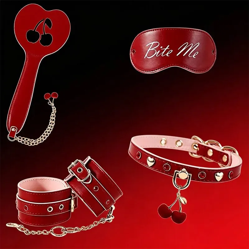 7pcs Sex Toys Set BDSM Bondage Adult Products shaped Mouth Plug Toy Beating Flirting Neck Cover Eyelid Mask Leather Handcuffs