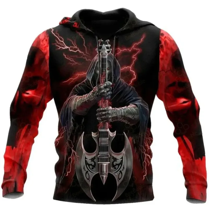 Vintage Skull 3D Print Hoodie Men/Women Casual Fashion Hoodies 2026 Pullover Sweatshirts Oversized Unisex Men Coat