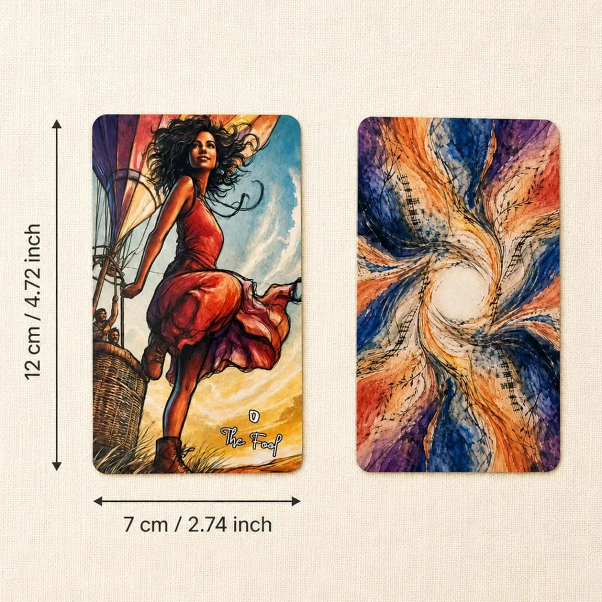 78-Card Living Arcana Tarot Deck 13x8 Cm Includes Paper Manual Explore Ancient Patterns in Modern Life Card Game Set