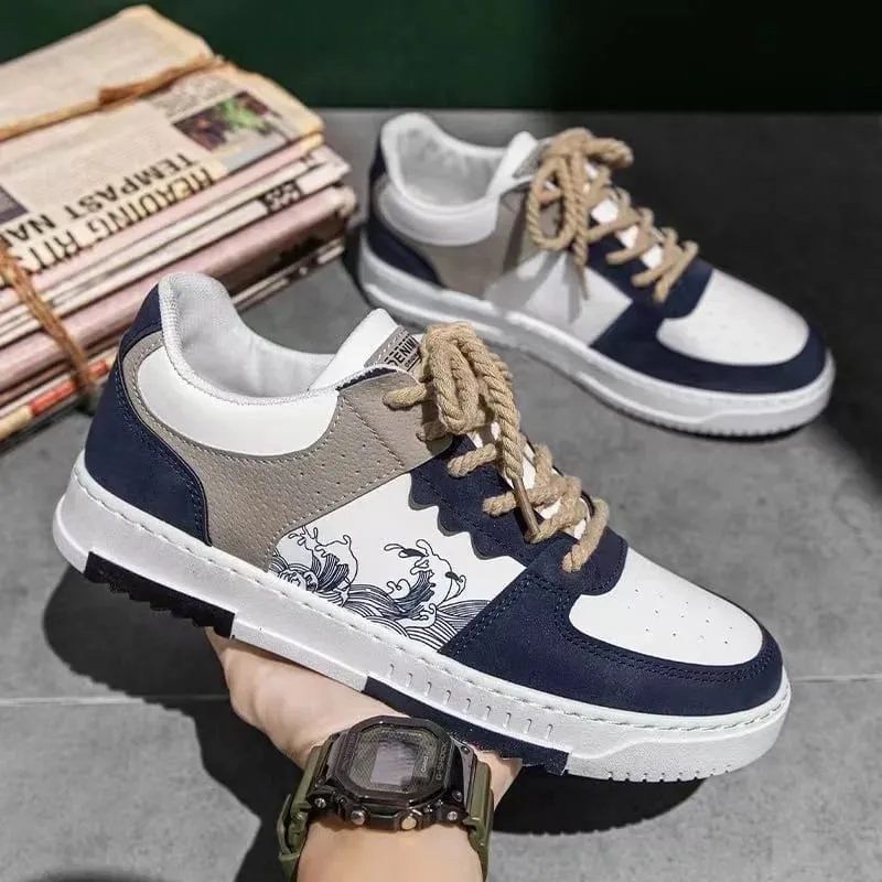 Fashionable Multifunctional Anti Slip and Wear-Resistant Casual Skateboarding Shoes Designed Specifically for Men Men's Lightwe