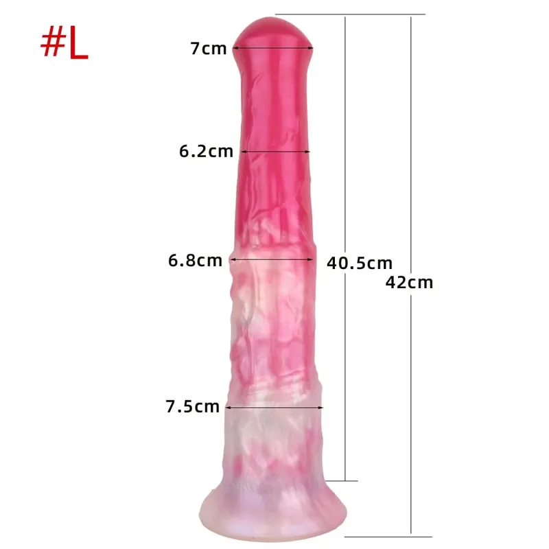 3 size S M L Colorful Large Long Silicone Fantasy Horse Dildo With Suction Cup Anal Dildo Penis Sex Toys for Women Men