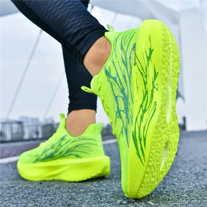 Lightweight Running Men's Sneakers Carbon Board Speciality Marathon Sports Walking Shoes Male Women's Athletic Nonskid Sneakers