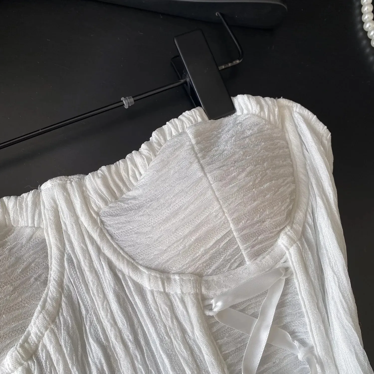 Sexy Off Shoulder Bandage Tube Top Chic Strapless Crop Top Korean Fashion Sleeveless Camis Women Tank Top