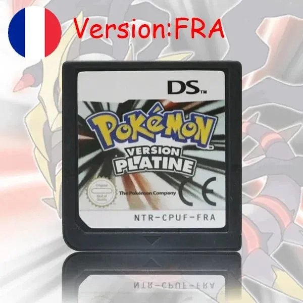 USA EUR FRA ITA NOE AUS ESP NDS Game Cartridge Pokemon Black White Platinum HeartGold SoulSilver for DS 2DS 3DS Console