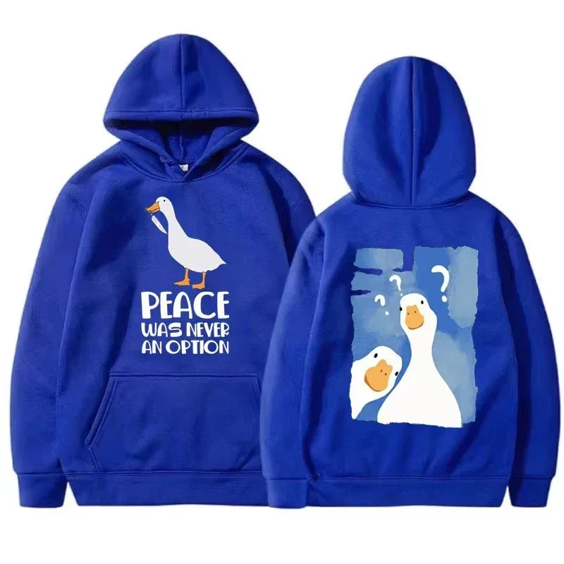 2025 Fashion Male and female couples Cute duck print Hoodie Casual Hoodies Pullovers Sweatshirts Men's Color Hoodies Sweatshirt