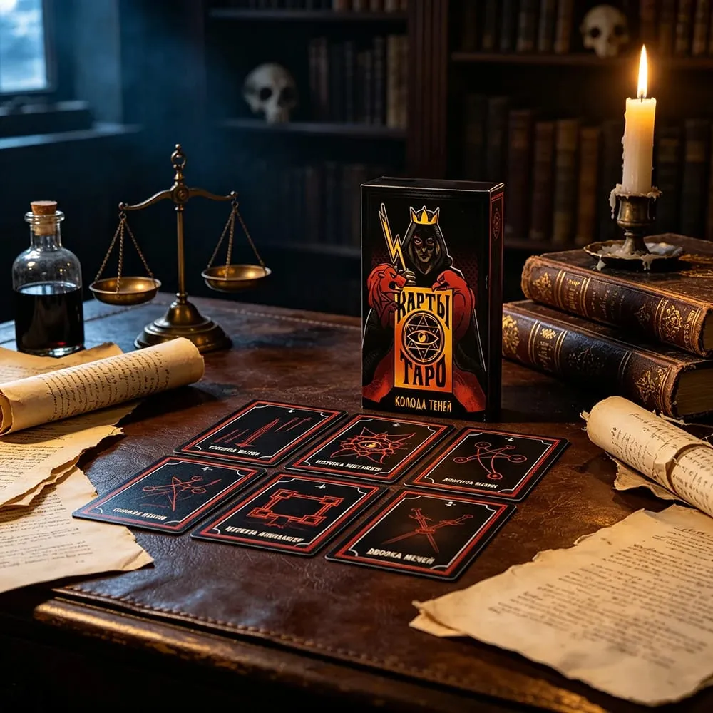 Russian Version Tarot Cards A 78 Deck Fate Divination Cards Game Board Playing Game With Guidebook for Beginners Halloween Gifts