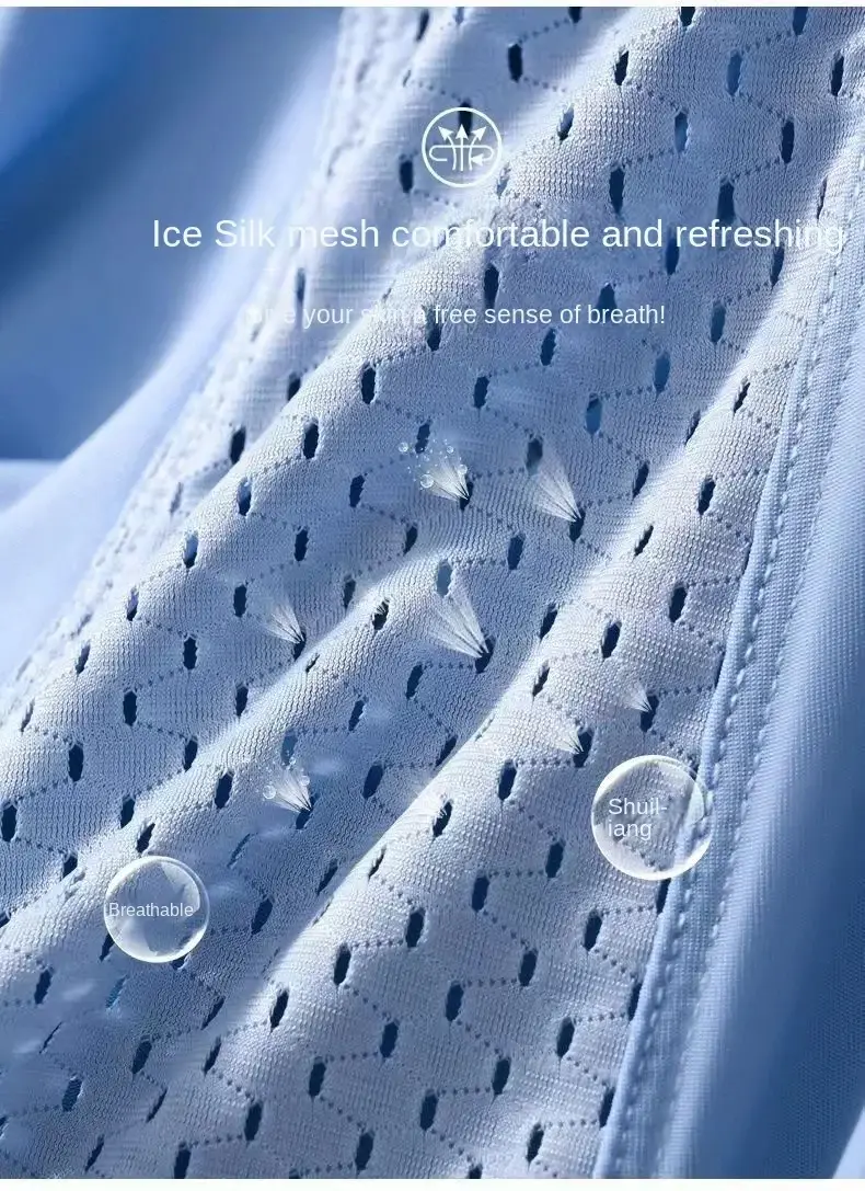 1pcs Mesh Ice Silk Boxer Shorts Men's Underwear FASQM Underpants Breathable Sexy Slim Panties Bamboo Lingerie Plus Size L-6XL
