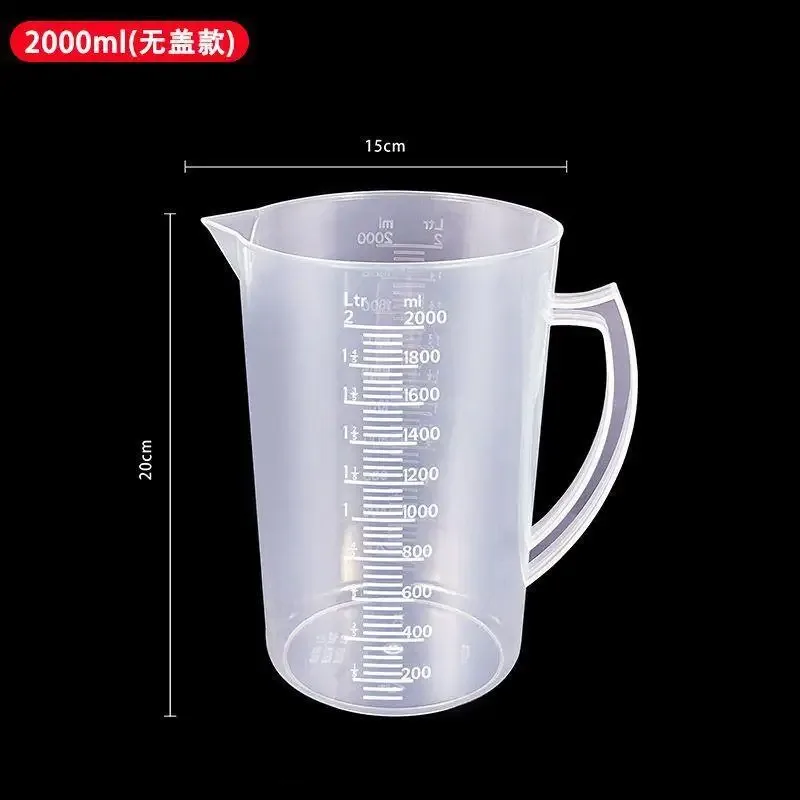 Misurino in plastica addensata da 100-5000 ml con bilancia Misurino per uso alimentare Misurino sperimentale Bicchiere in plastica
