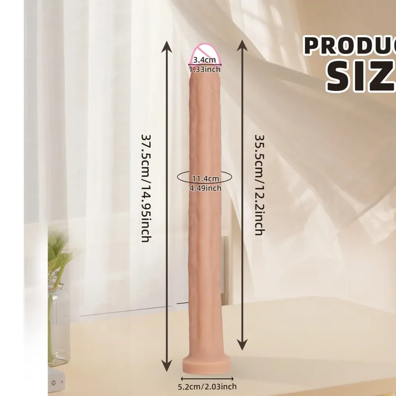 Realistic Long Dildo Penis Anal Vaginal Stimulator Liquid Silicone Dildos Sex Toys for Women Lesbian Couples Men Gay Adult Anal