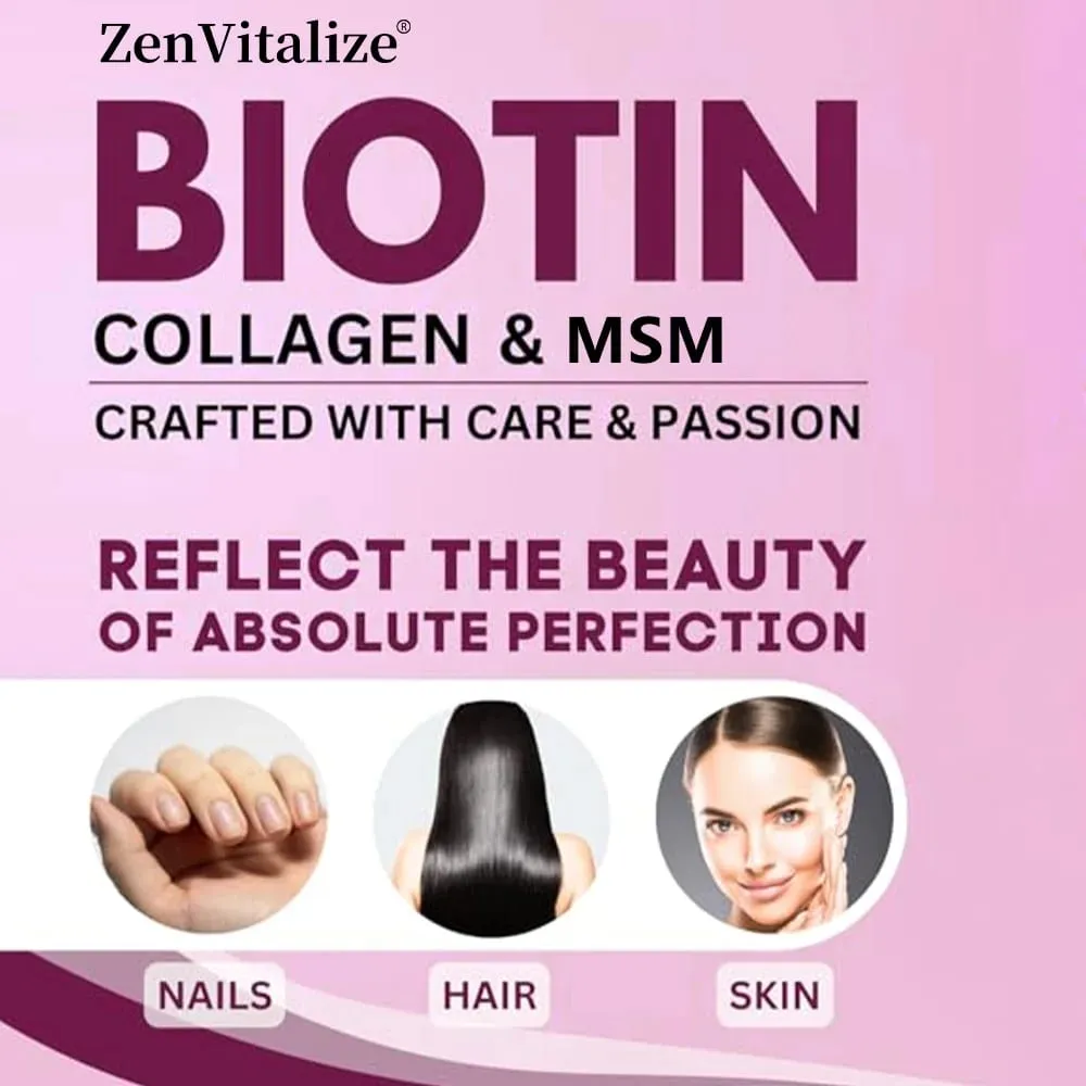 Hair Growth Vitamins for Women and Men - with Biotin & Saw Palmetto Naturally Regrow Stronger & Healthier Hair Skin and Nails