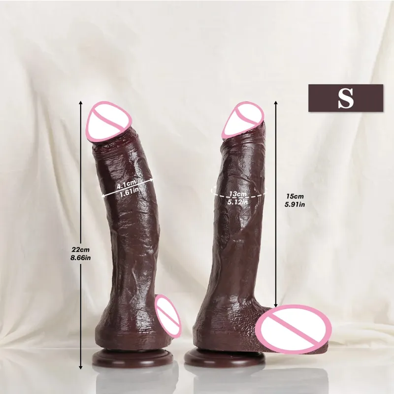Oversized Soft Realistic Thick Dildo Gay Sex Toy for Women Suction Cup Big Dick Anal Plug Vaginal Masturbators Silicone Penis