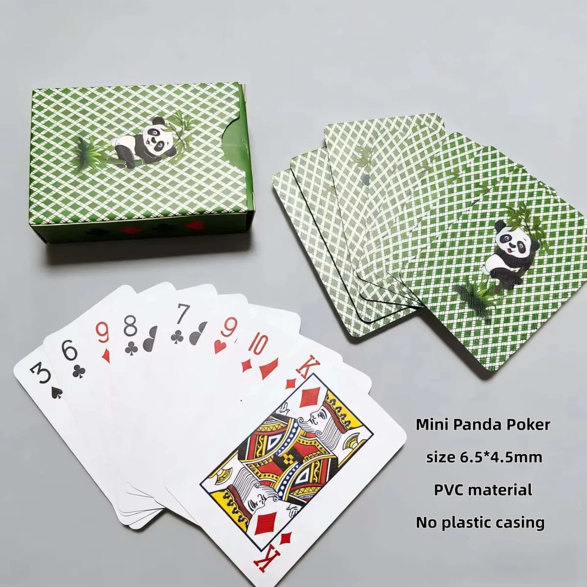Waterproof PVC Cards Mini Poker Set Gold Foil Playing Cards Pet-Themed Poker Black Luxury Cards Men's Gift Idea Party Game