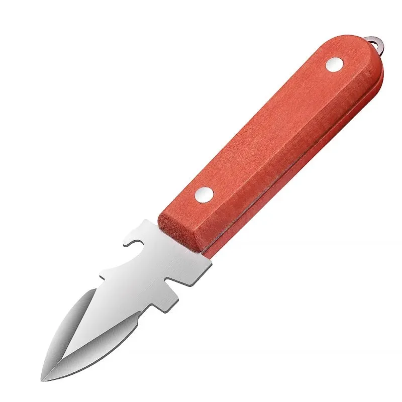 Oyster Knife Sharp-edged Shucker Shell Seafood Opener Tool Stainless Steel Clam Opener for Oyster Clam Toadfish Crab Shells