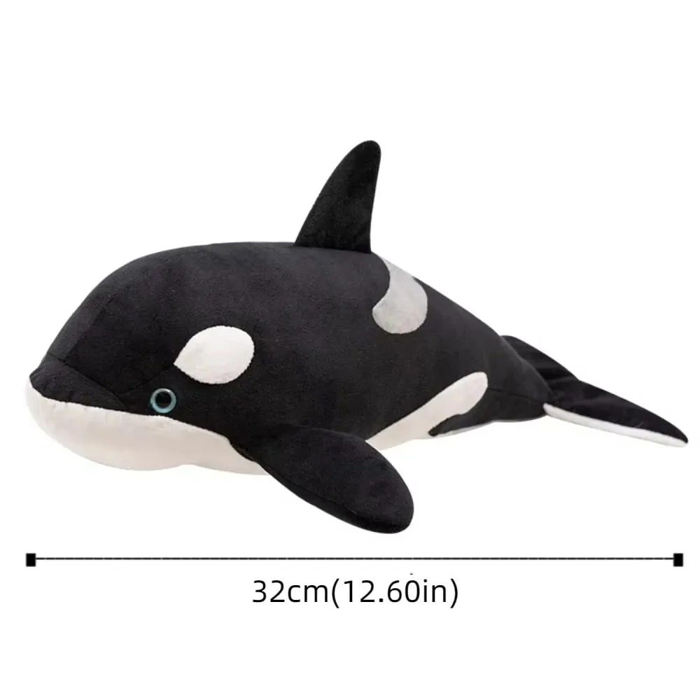 Animal Cartoon Simulated Killer whale Dolls PP Cotton Funny Great White Shark Plush Toys 32cm Kawaii Animals Plush Pillow