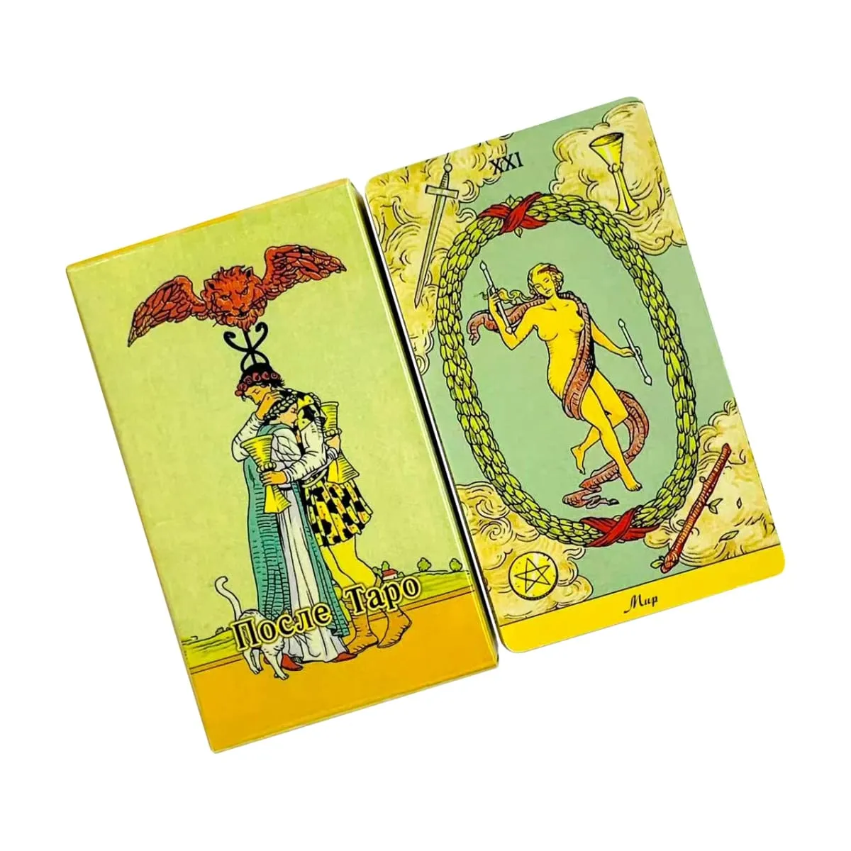 Russian Visions После Tarotkort A 78st Fate Divination Tarotkort Fortune Taling Kortspel Brädspel Familj Fritidsspel