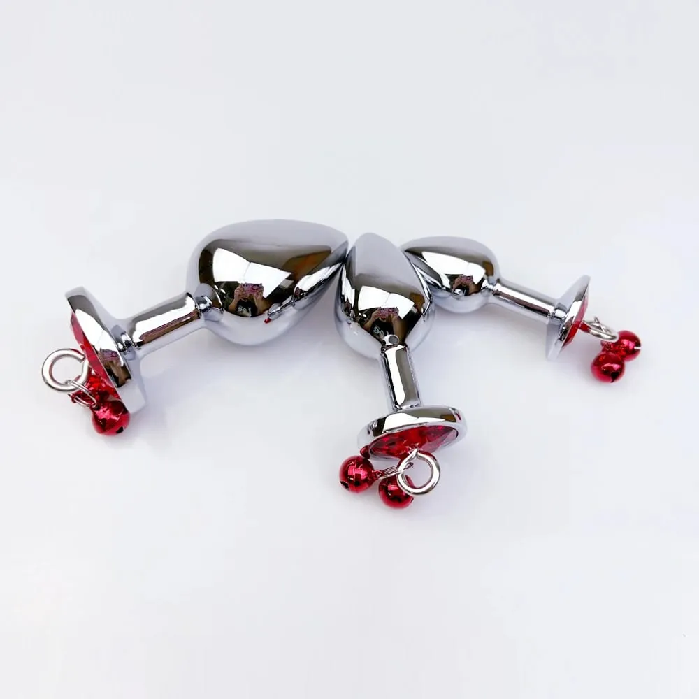 1Pcs Metal Bells Anal Plug Three Sizes Anal Plug Butt Plug G-Point Massage Anal Exercise Masturbation Outdoor Dildos Sex Toys