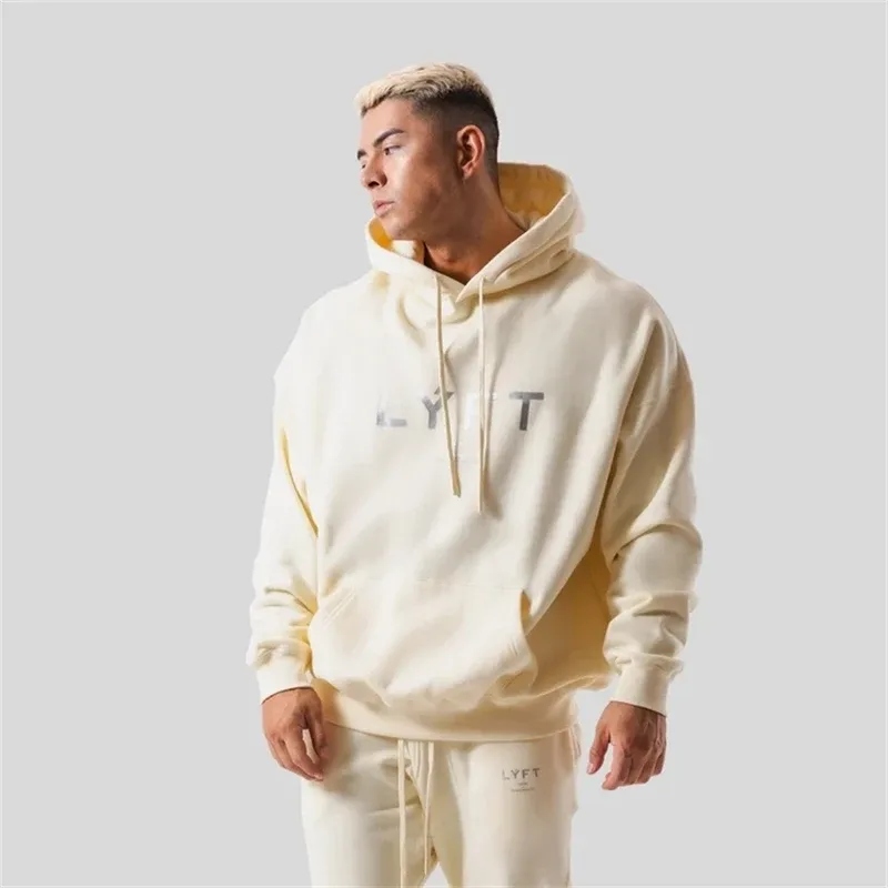 Sudaderas con capucha con logotipo clásico para hombre, sudadera cálida de lana para invierno, ropa de calle a la moda, jerséis holgados informales para hombre, Sudadera con capucha de marca — image 5