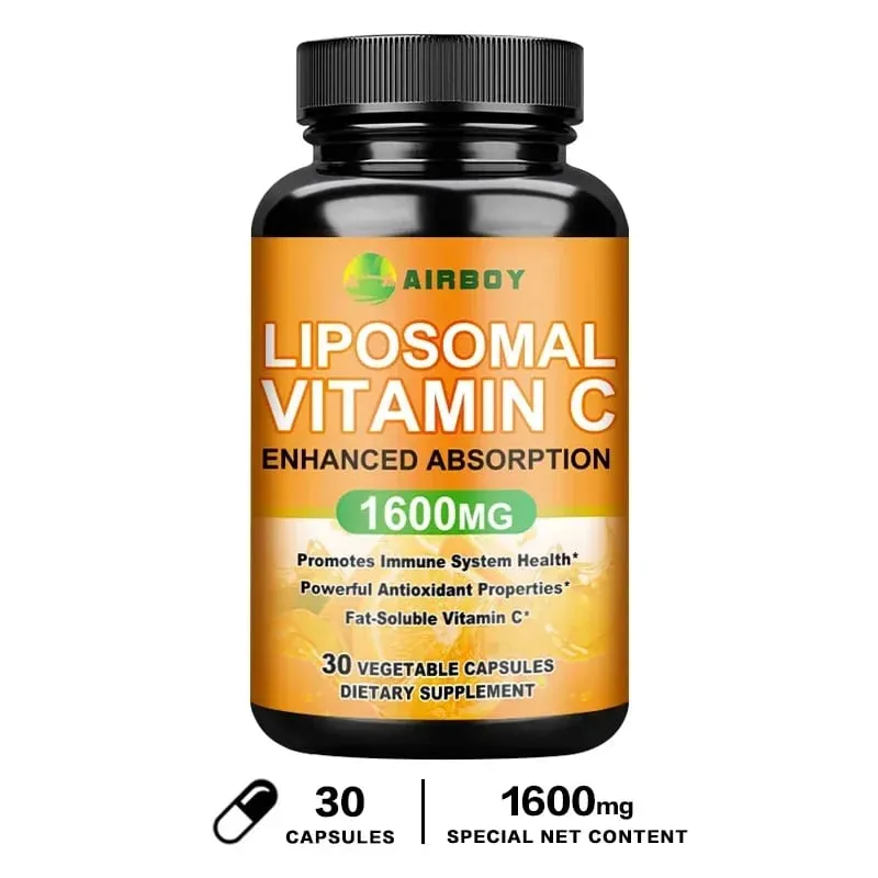 Liposomales Vitamin C 1600 mg – fördert die Kollagenproduktion und unterstützt das Immunsystem. Starkes Antioxidans