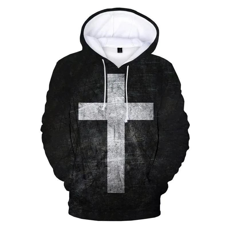 Christian Jesus Men's Hoodie 3D Printed Spring And Autumn Hoodie Casual Long Sleeve Street Sweatshirt Four Seasons Men's Hoodie