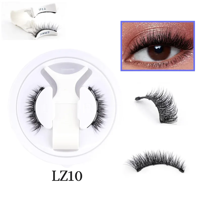 1 Set Magnetic Eyelashes Reusable Cat Eye Magnetic Lash Cosplay Sensitive Eye Friendly Natural Curler False Lashes Make Up Tool
