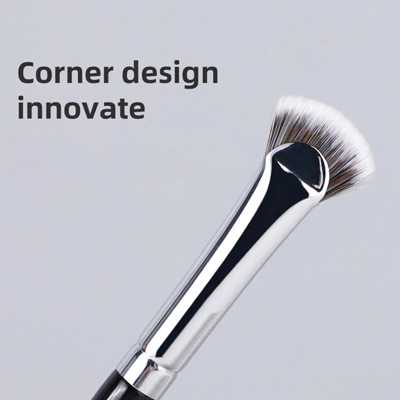 Z. 1PC Fan-shaped Eyelash Brush Soft No Shedding Professional Eyelash Makeup Brushes Mascara Highlighter Powder Smudge Tool — image 5