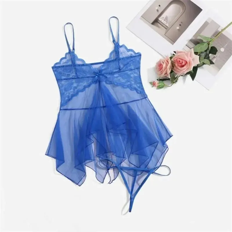 Sexy Lingerie For Fine Women Women'S Lace Fluoroscopy Beauty Tulle Elegant Reverie Sexy Lingerie Fantasy Tulle Intimate Set New