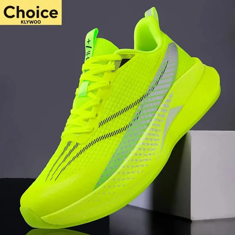 Marathon Running Shoes Men Sports Carbon Board Breathable Lightweight Comfortable Women's Athletic Cushion Stability Sneakers