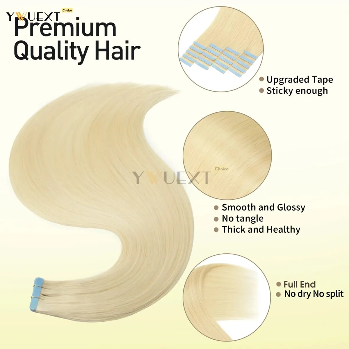 30G-50G Tape in Human Hair Extensions Natural Straight Machine Remy Hair 20pcs/pack Natural Look Hair Easy to Wear for Women