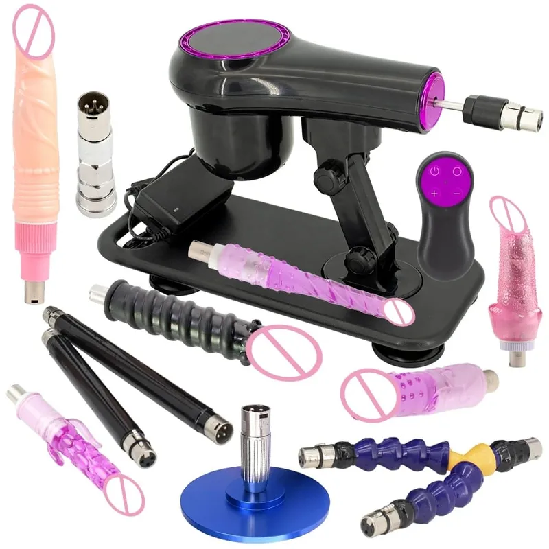 Portable Sex Machine Adjustable Speed Angle Automatic Wireless Control for Woman Man Masturbating Pumping Gun Sex Toys