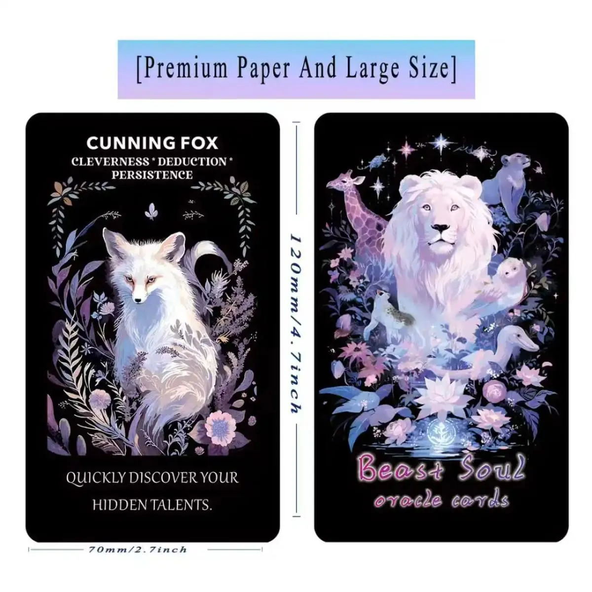 Spirit Animal Oracle Cards Cards for Beginners Animal Oracle Cards for Intuitive Guidance and Spiritual Connection Sum