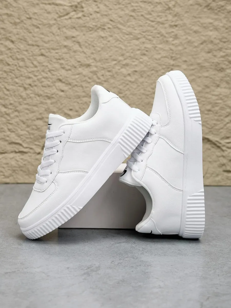 Fashion Leather Men White Sneakers Breathable Comfort Classic Casual Shoes Mens Women Outdoor Walking Shoes Couple Footwear Size