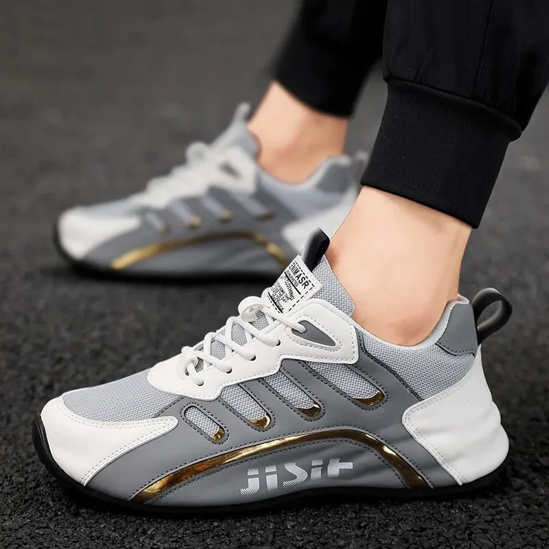 Breathable and Comfortable Men's Sports Shoes with an Inner Height Increase and a Low Top Strap Suitable for Outdoor Sports