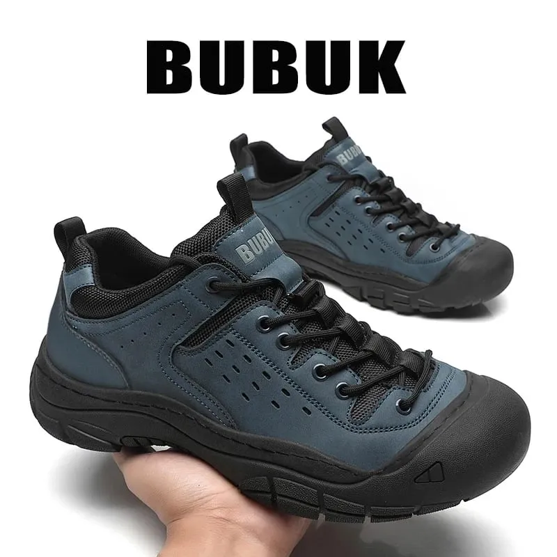 Men's Casual Large-Size Shoes Comfortable Sneakers for All Seasons Lace-Up Men's Shoes Non-Slip and Wear-Resistant Hiking Boots Trekking Boots Breathable Uppers Suitable for Daily Wear Outdoor Travel Mountaineering Hiking Wear-Resistant and