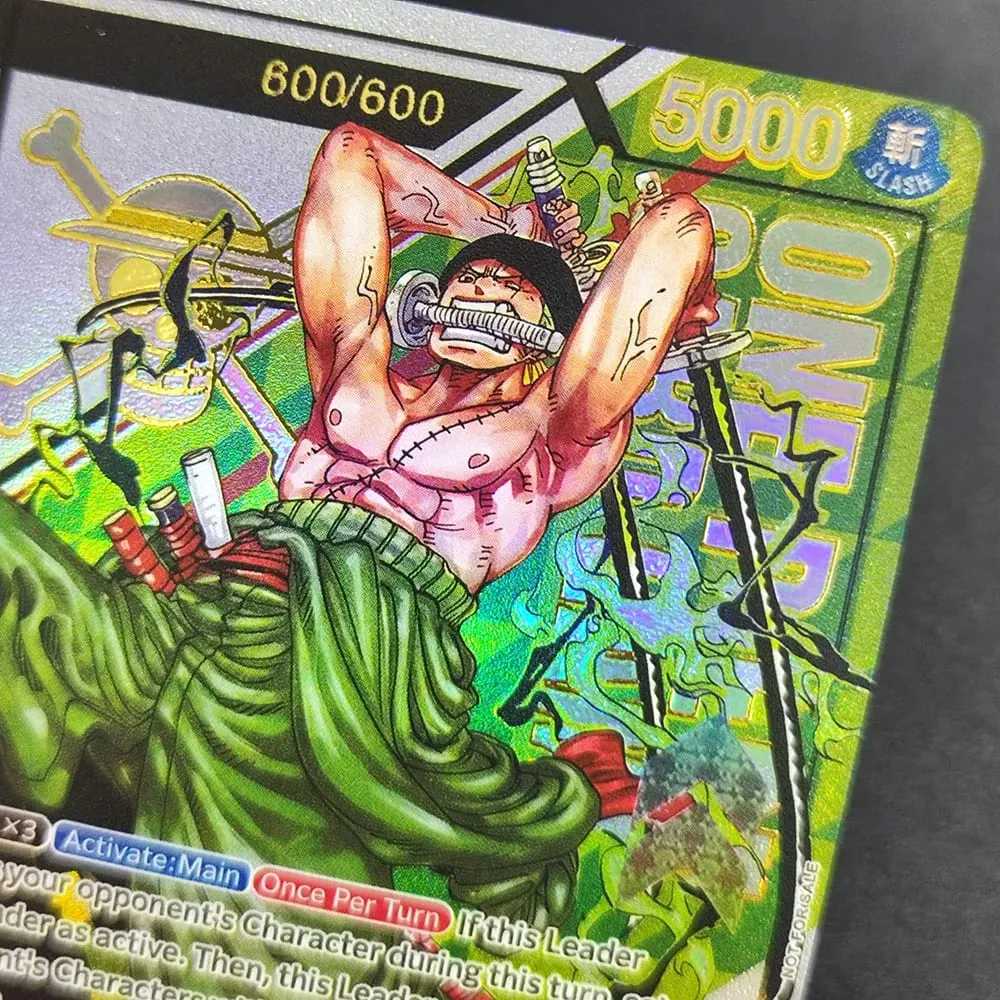 DIY One Piece Card Game Treasure Cup Roronoa Zoro OP12-020 Serialized 1/600 600/600 Collection English Anime Cards