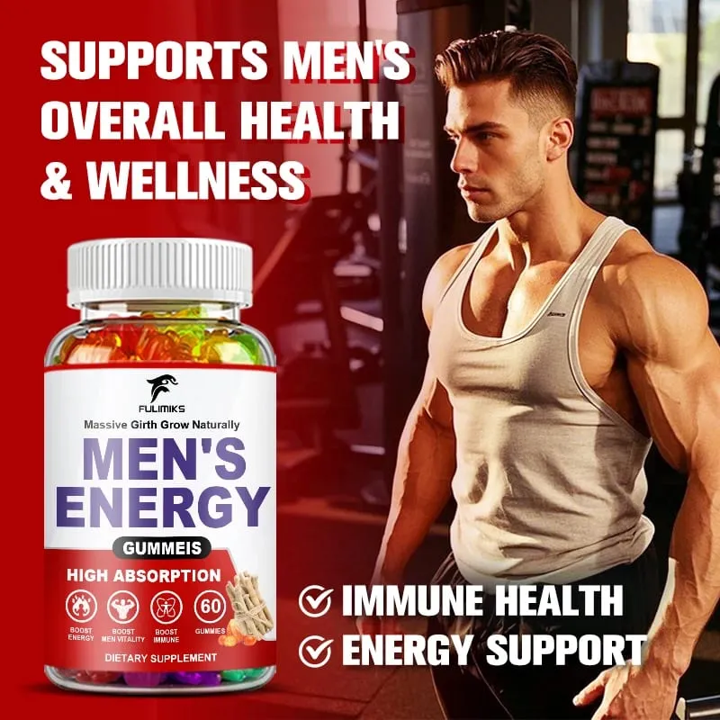 【Buy 1 Get 1 Free】Testosterone Booster Gummies For Men - Enhances Strength & Stamina - Optimizes Performance Male Enhancement