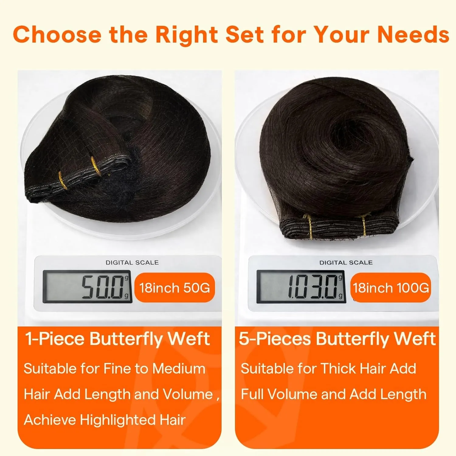 Full Shine Butterfly Weft Hair Extensions Pu Holes Weft Hair Extensions 100G 5Pcs Seamless Fit Full Head Add Length