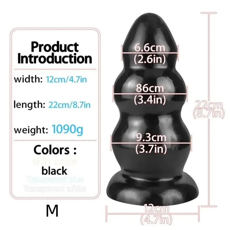 Super Huge Anal Plug Large Dildos ButtPlug Anus Expansion Prostate Massager with Suction Cup Sex Toys for Women Men Masturbator